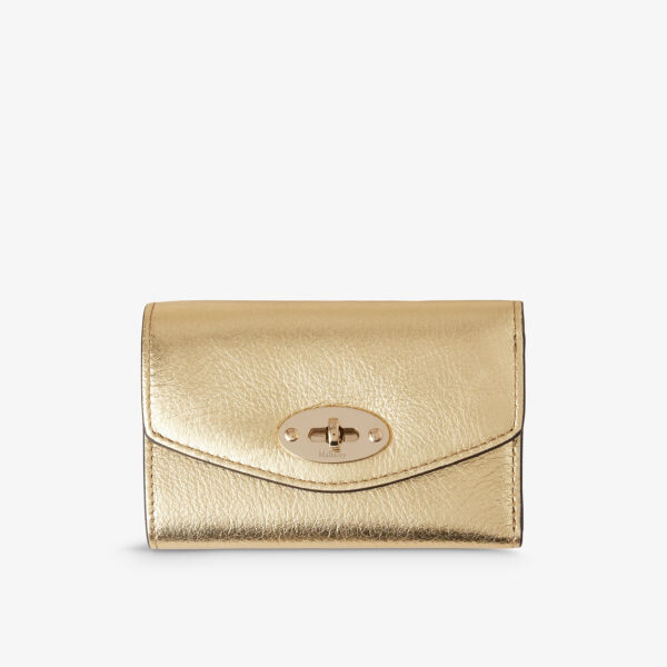 

Кошелек Darley из кожи металлик Mulberry, желтый