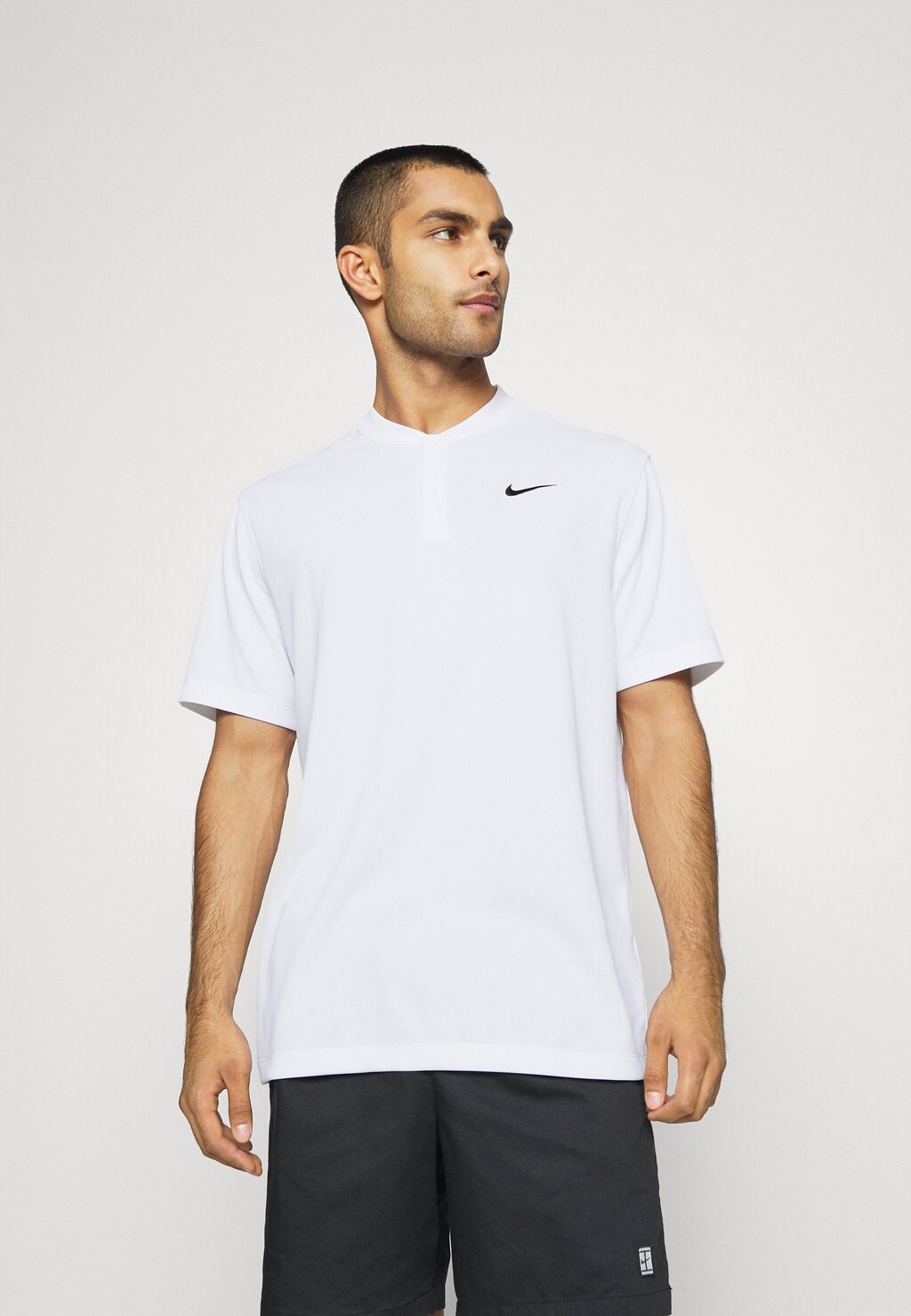 Поло BLADE SOLID Nike, белый/черный поло m nk df tour polo solid nike черный белый