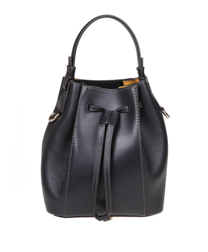 

Кожаный рюкзак мешок ведро Furla, черный