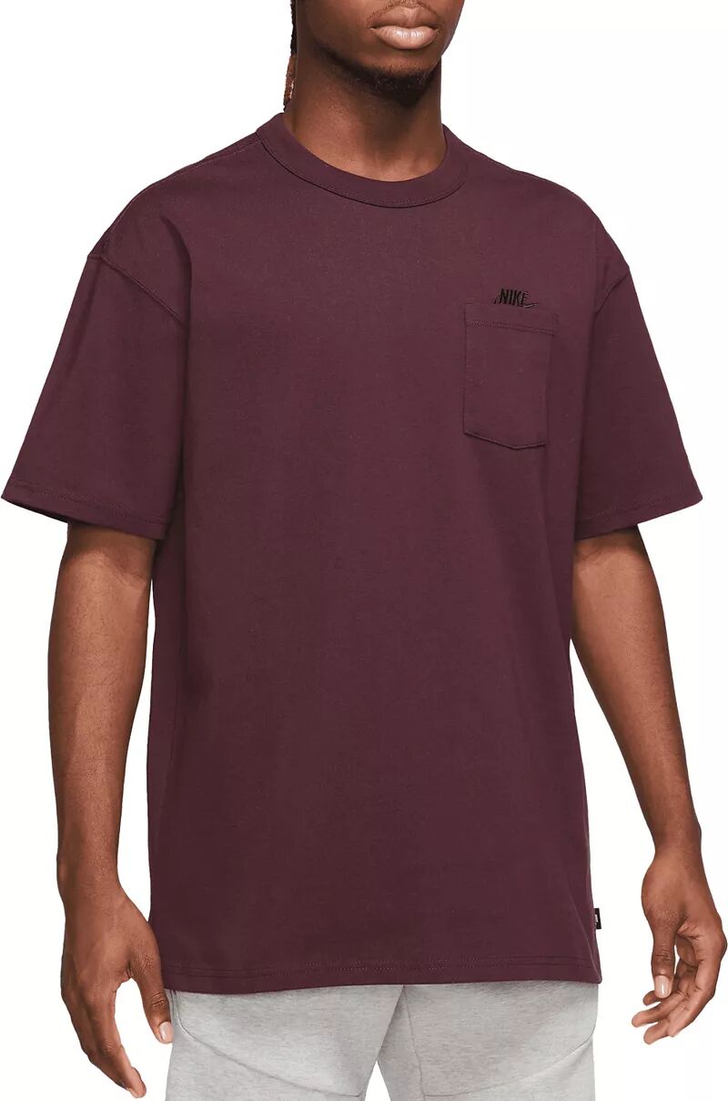 цена Мужская футболка премиум-класса с карманами Nike, бордовый
