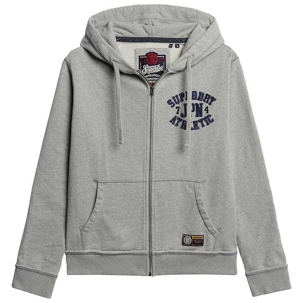 

Толстовка Superdry Vintage Athletic Full Zip, серый