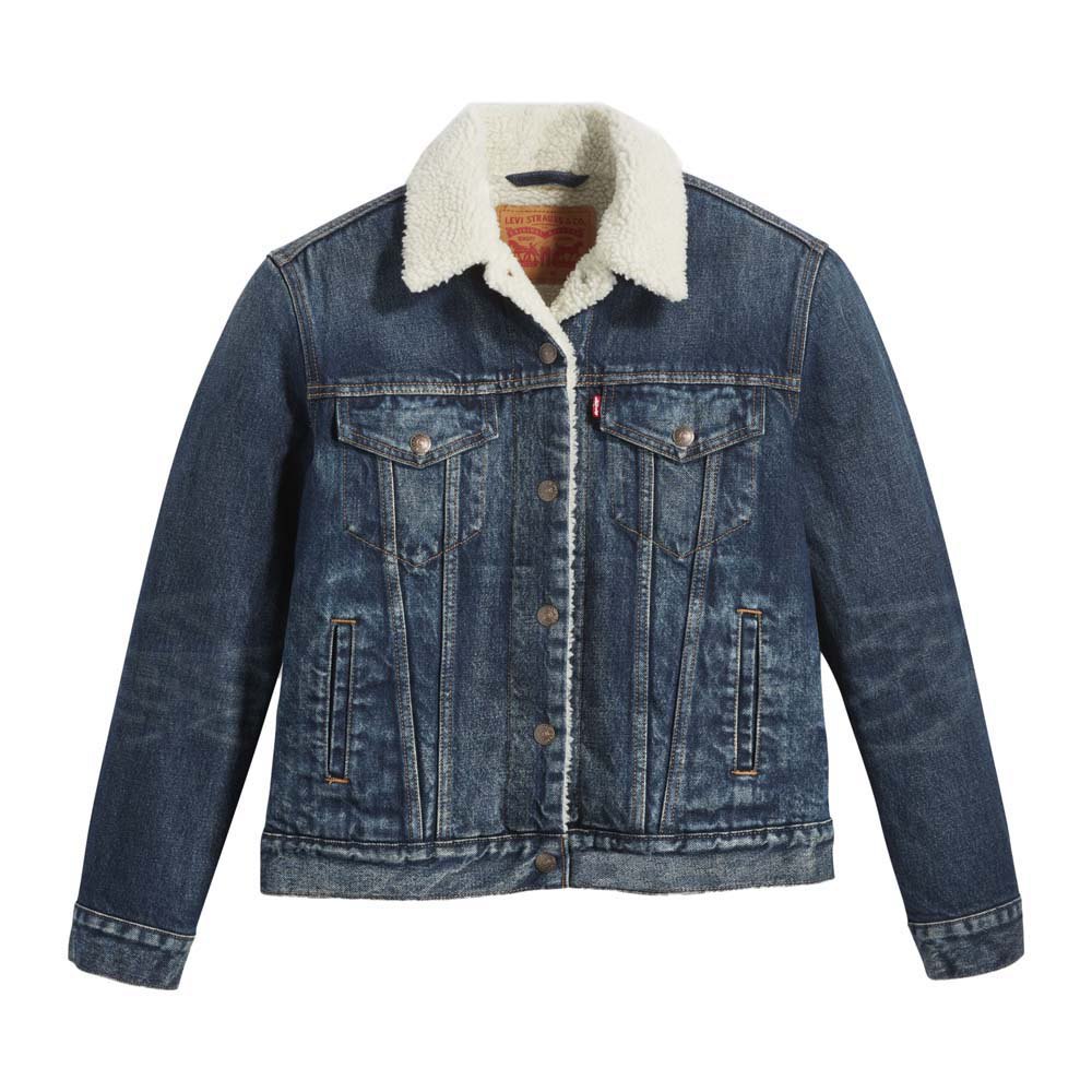 Куртка Levi´s Original Sherpa Trucker, синий куртка levi´s sherpa trucker baby синий