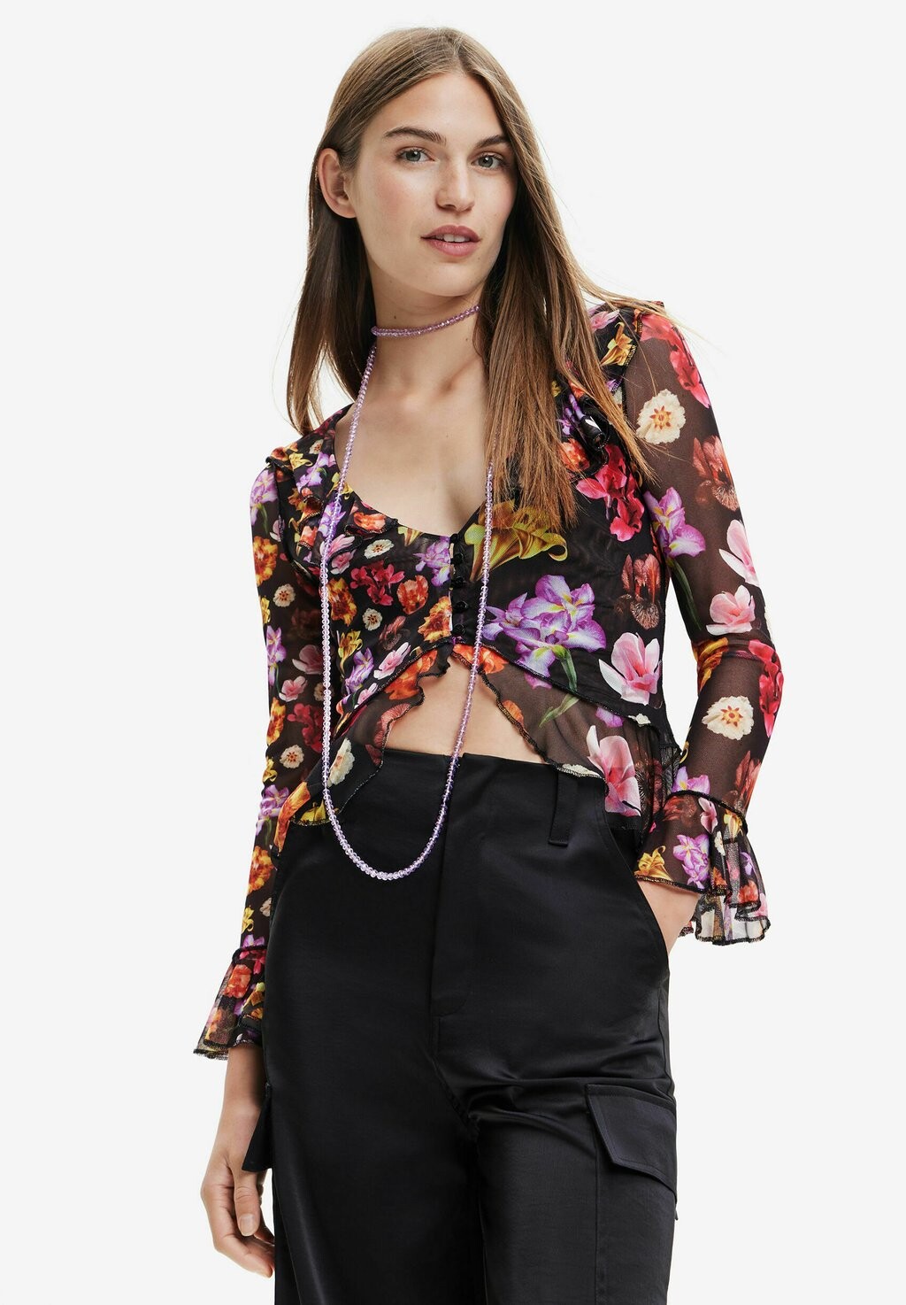 

Блузка Desigual, мультиколор