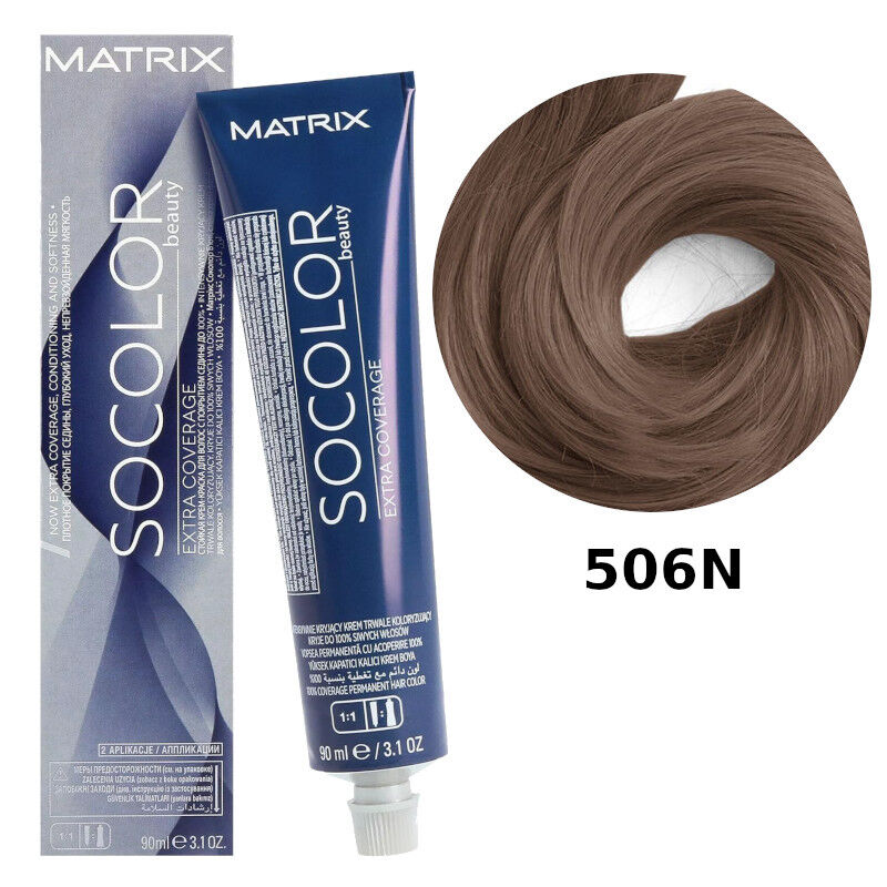 

Стойкая краска для волос 506н Matrix Socolor.Beauty Extra Coverage, 90 мл