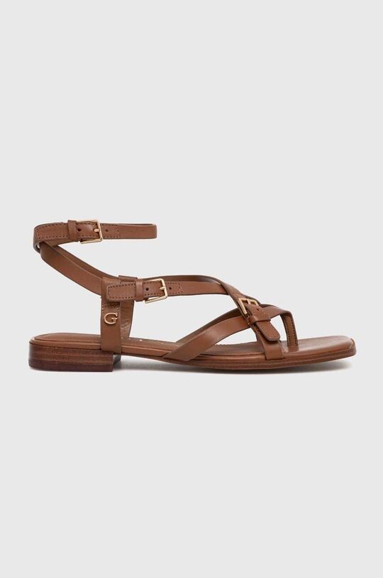 

Кожаные сандалии TAMPER Guess, коричневый
