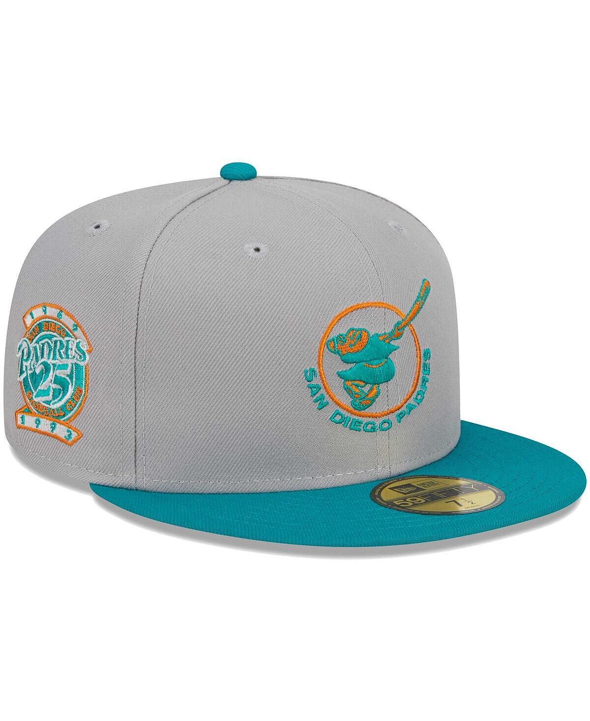 

Мужская серо-бирюзовая шляпа San Diego Padres 59FIFTY New Era