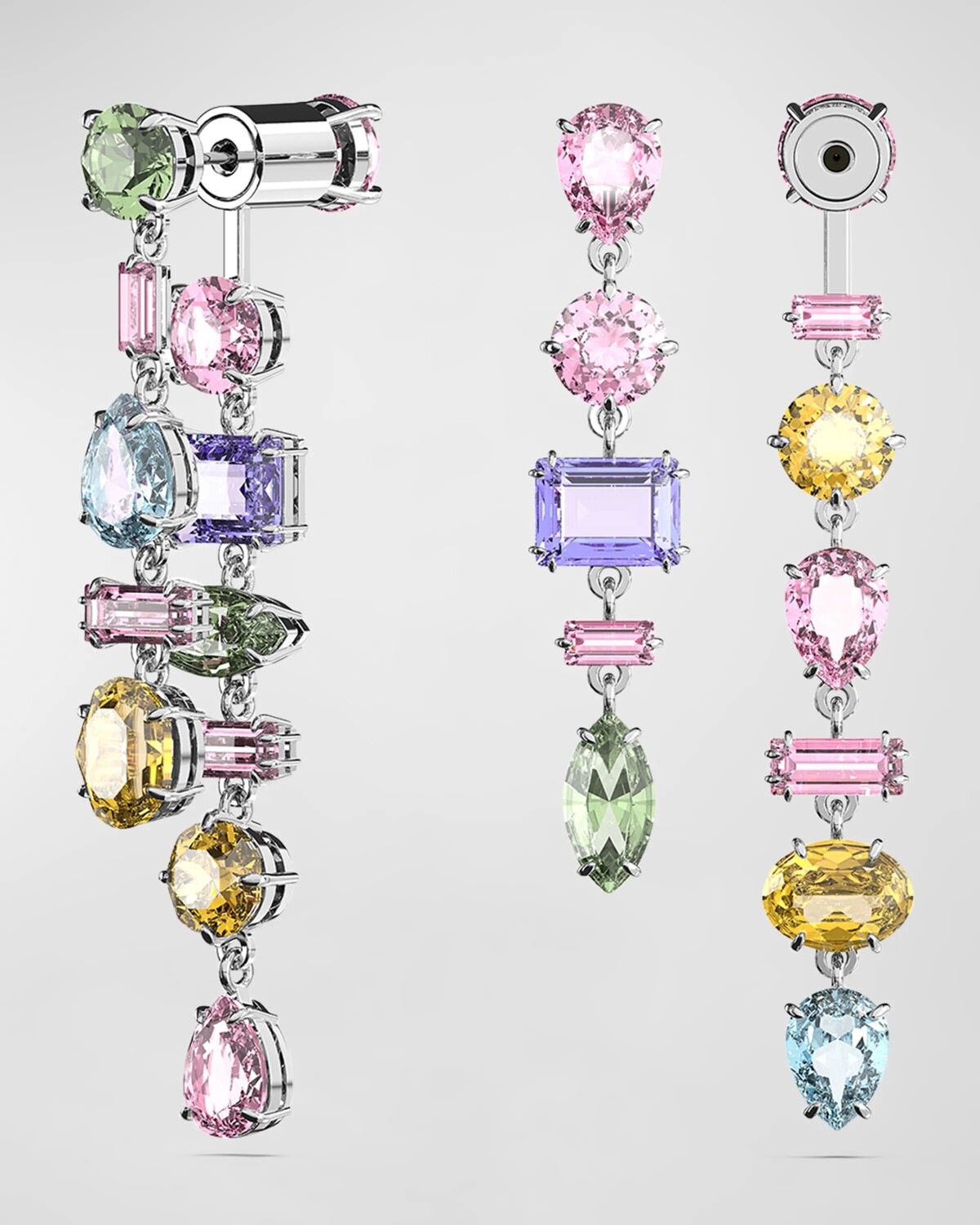 

Разноцветные серьги-подвески Gema с родиевым покрытием SWAROVSKI, цвет Multi