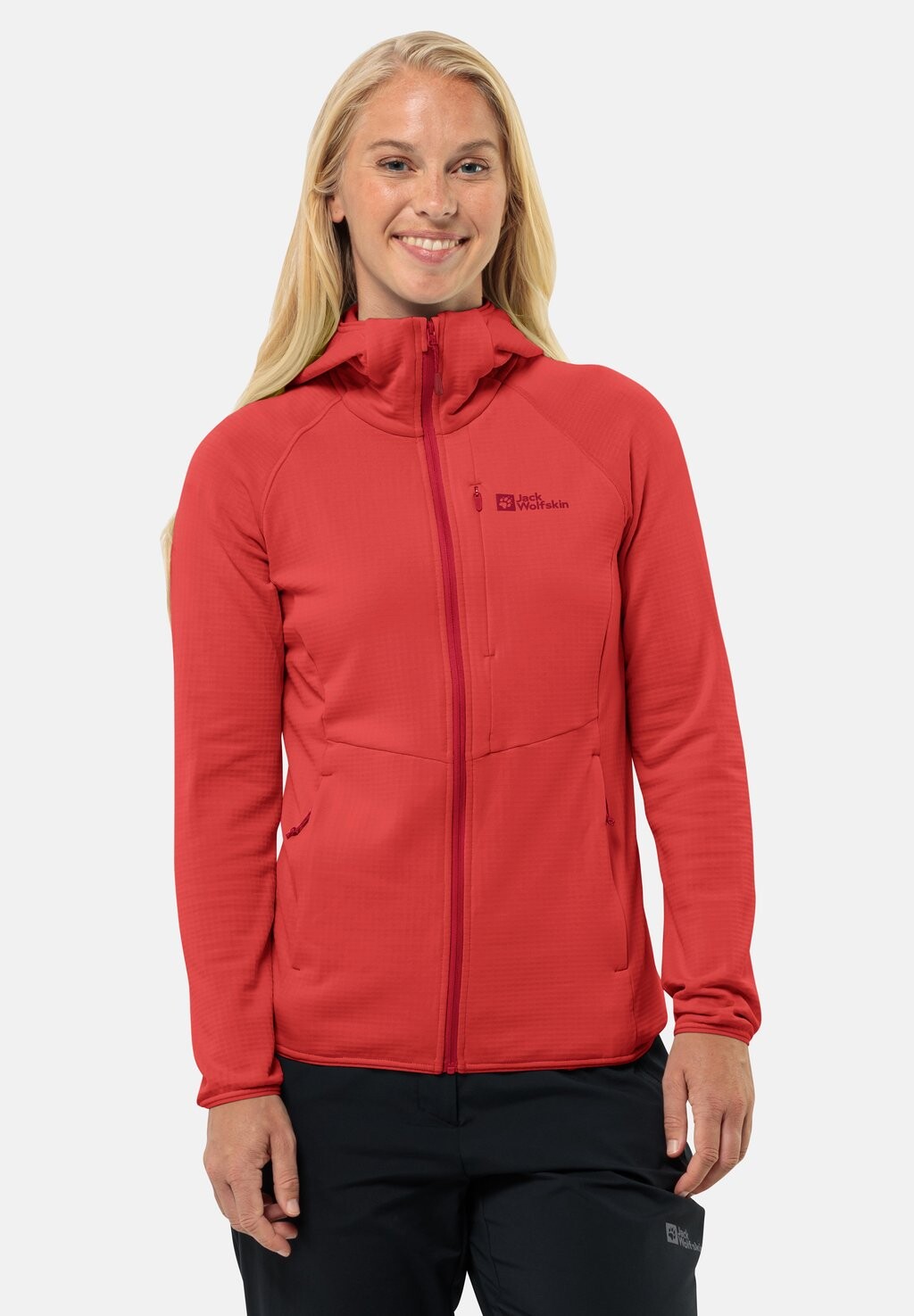 

Флисовая куртка KOLBENBERG HOODED Jack Wolfskin, цвет vibrant red