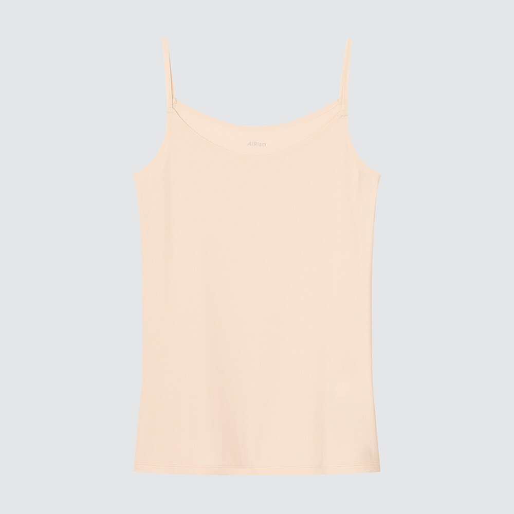 

Женская футболка AIRism Uniqlo Cool-feeling на тонких бретелях, бежевый