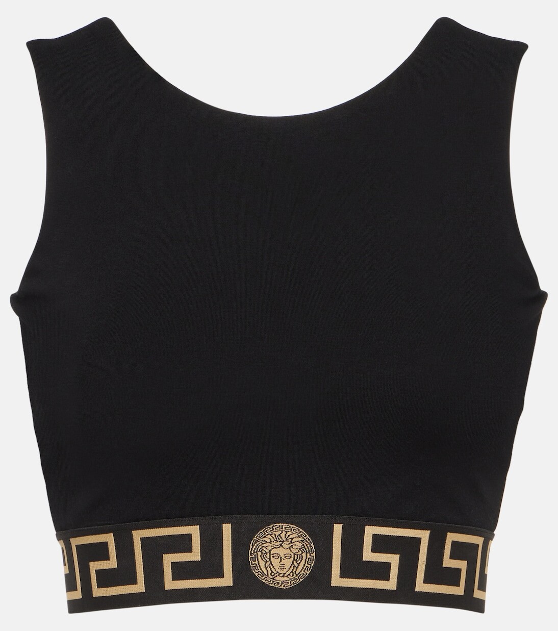 

Укороченная майка Greca Border Versace, черный
