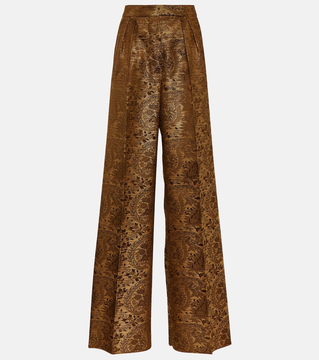 

Широкие жаккардовые брюки finire с высокой посадкой Max Mara, мультиколор
