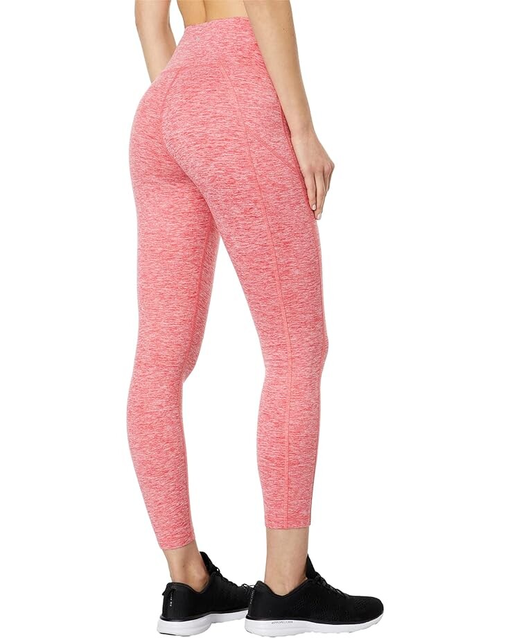 Брюки THRIVE SOCIETE Zip Pocket 7/8 Leggings, цвет Heather Coral Reef