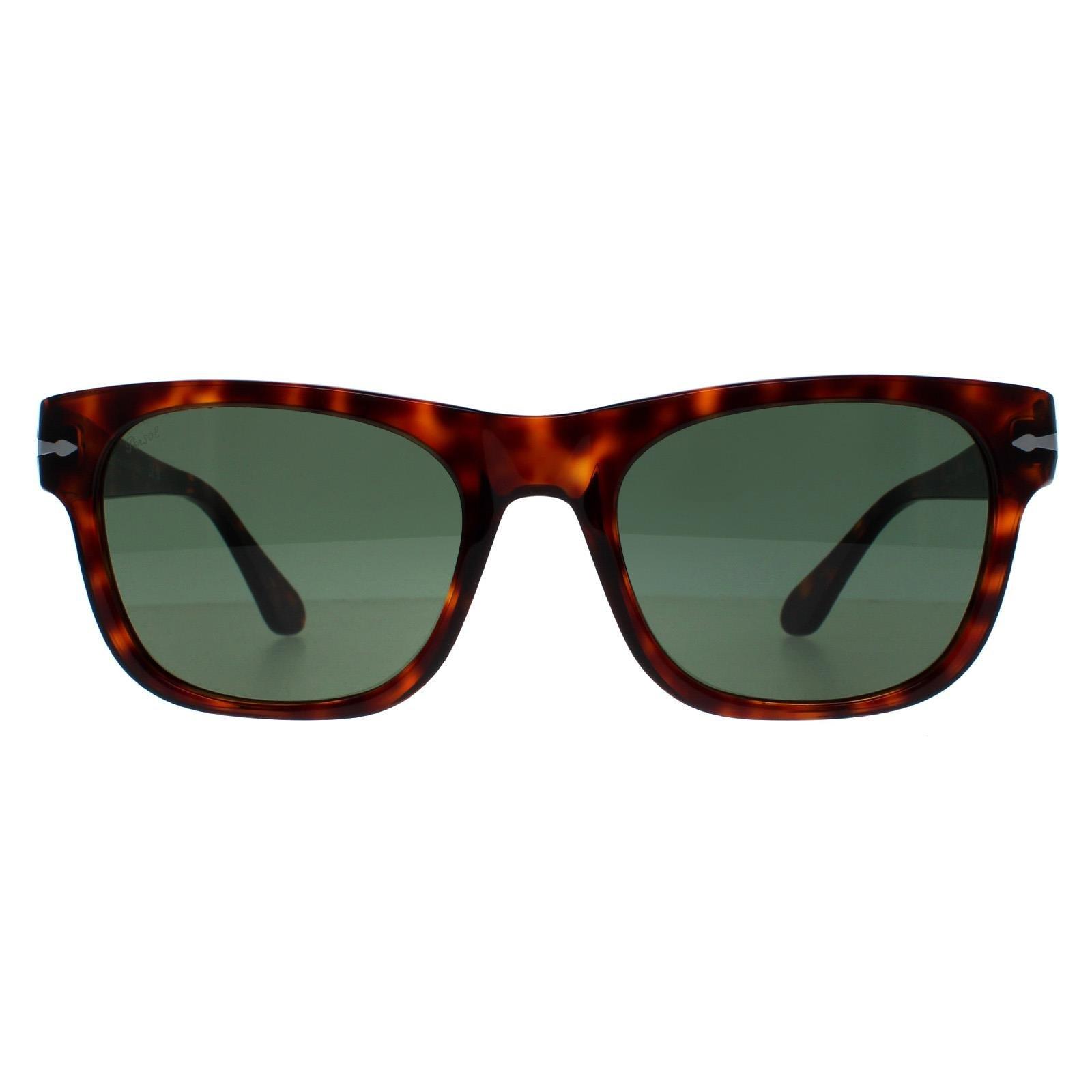 Прямоугольник Гавана Зеленый PO3269S Persol, коричневый солнцезащитные очки zara premium rectangle коричневый