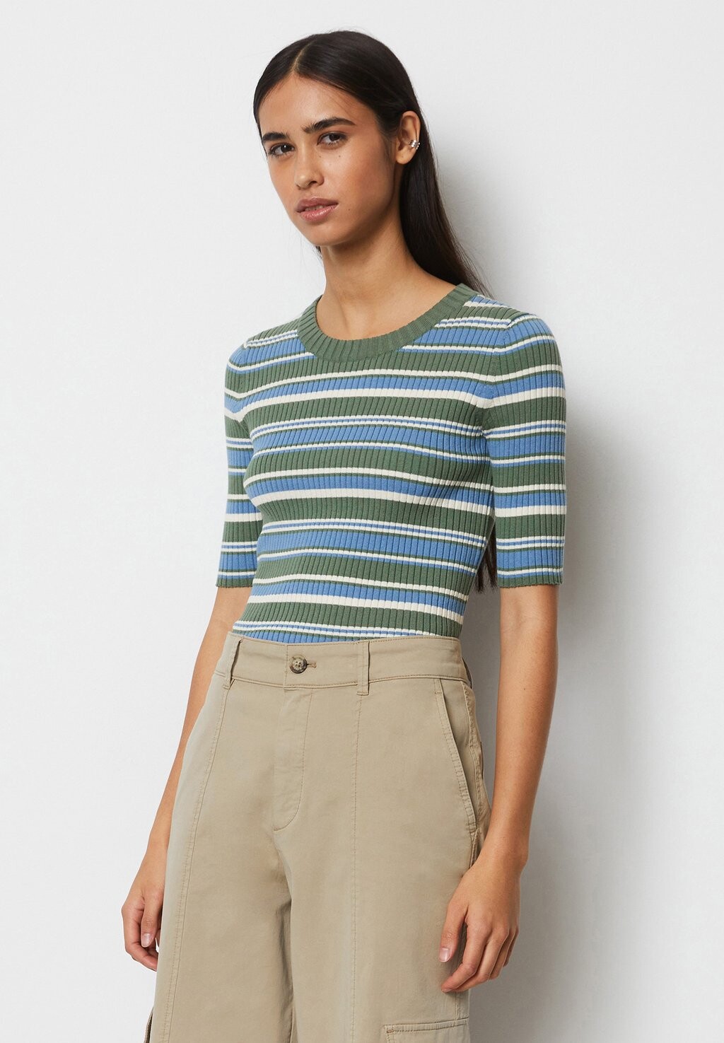 

Футболка базовая KURZARM Marc O'Polo DENIM, цвет multi green bamboo