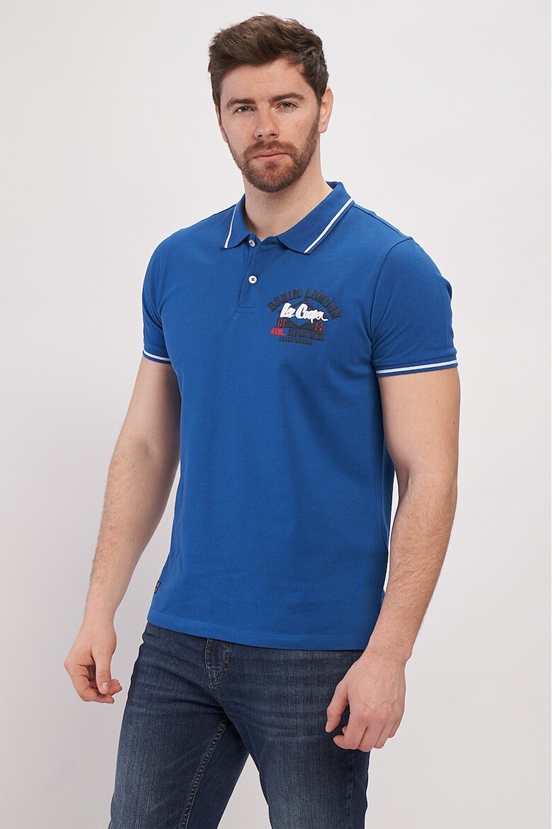 

Футболка с воротником Lee Cooper, синий