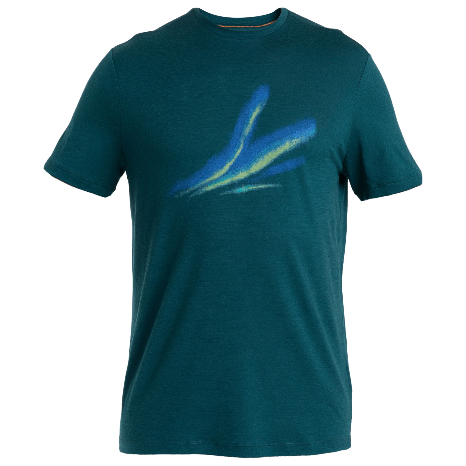 

Рубашка из мериноса Icebreaker Merino 150 Tech Lite III S/S Tee Aurora Glow, цвет Fathom Green