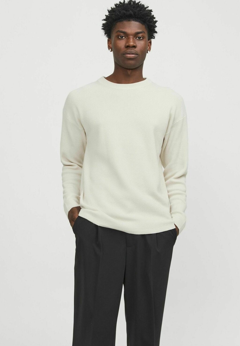 

Вязаный свитер CREW NECK Jack & Jones, цвет almond milk