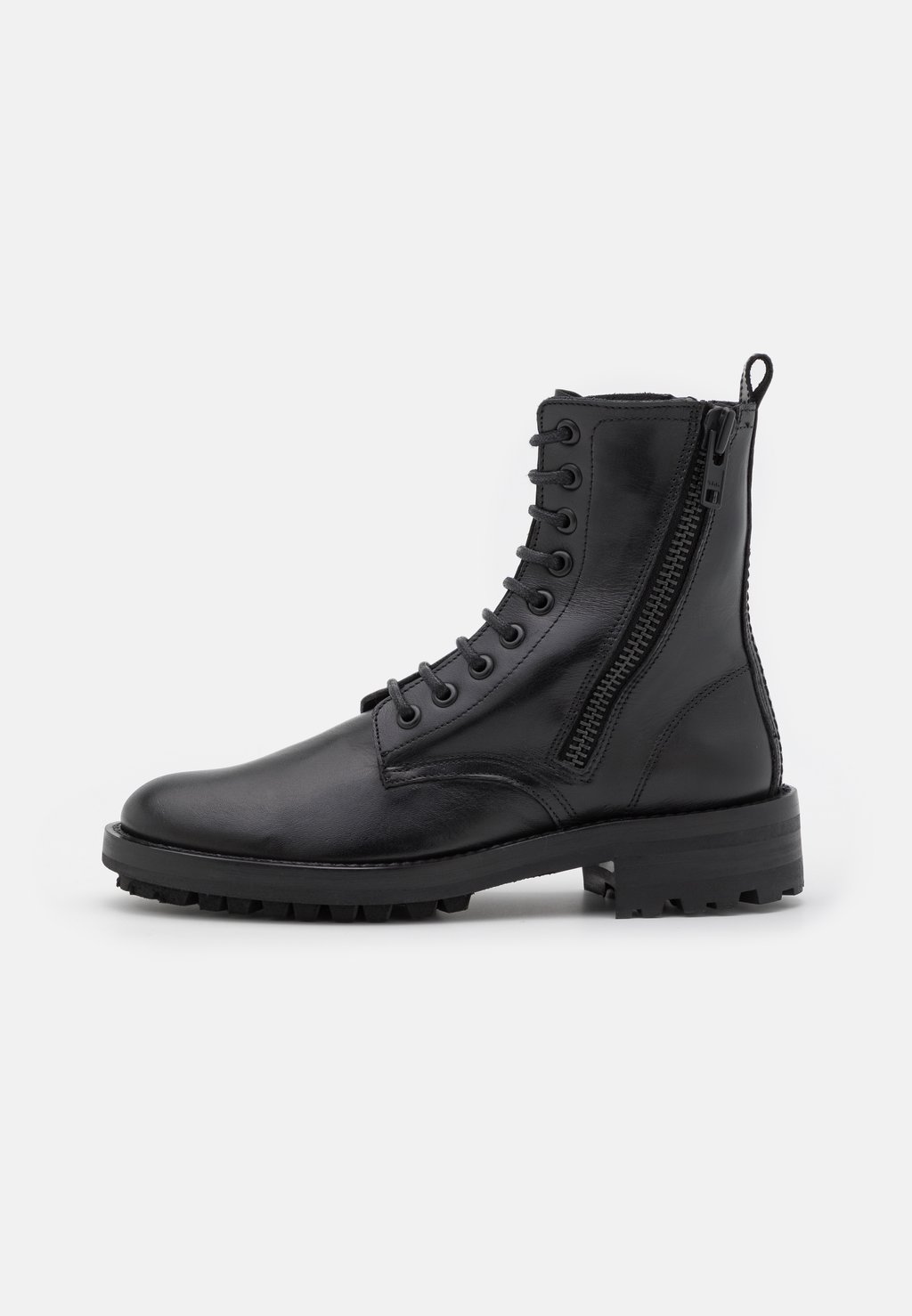 

Ботинки с кордонами The Kooples RANGER AVEC FERMETURE ÉCLAIR LATÉRALE, черный