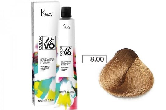 

Краска для волос 8.00 светлый блондин, 100 мл Kezy Color Vivo