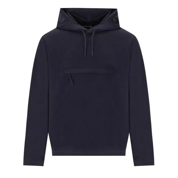 

Футболка travel essential navy hoodie Emporio Armani, синий