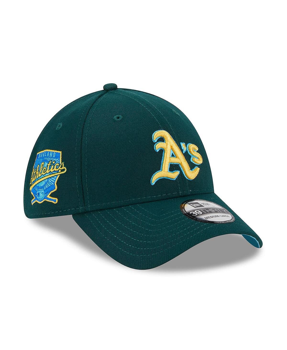 

Мужская зеленая гибкая кепка Oakland Athletics MLB 2023 Father's Day 39THIRTY New Era