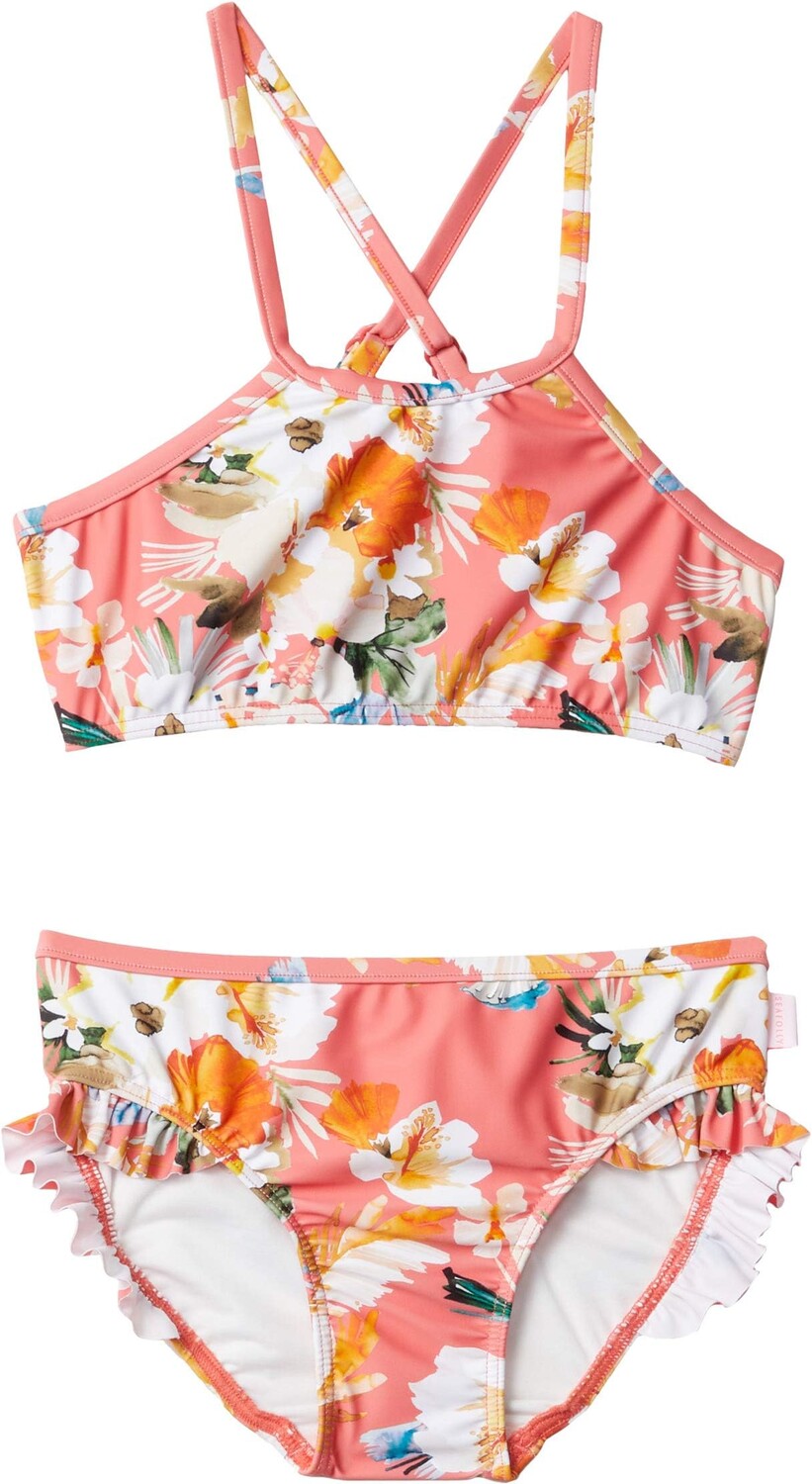 

Купальник Seafolly Kids Bora Bora Flora Tankini Swim Set, цвет Sugar Coral