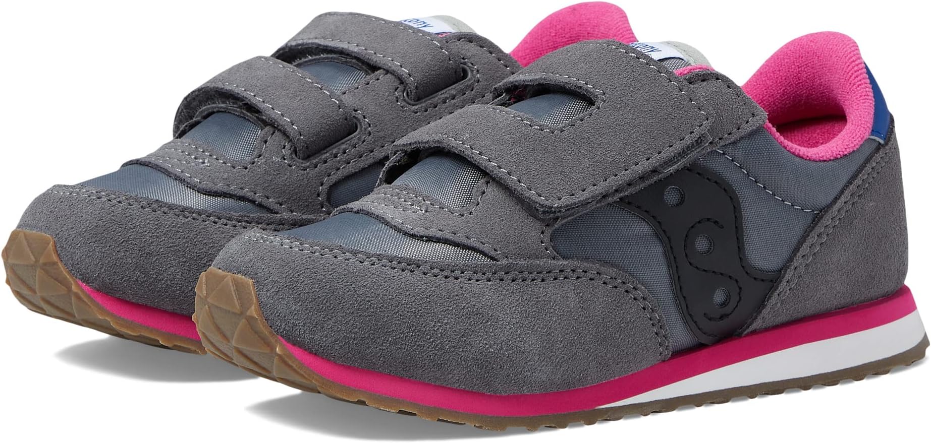 

Кроссовки Originals Jazz Hook & Loop Saucony Kids, цвет Grey/Black/Purple