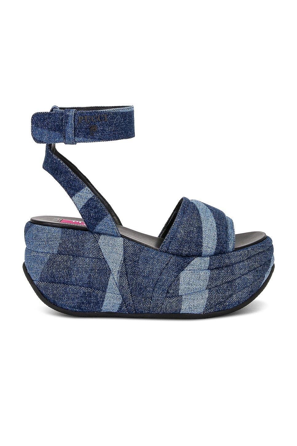 

Сандалии Emilio Pucci Wedge, цвет Blu & Celeste