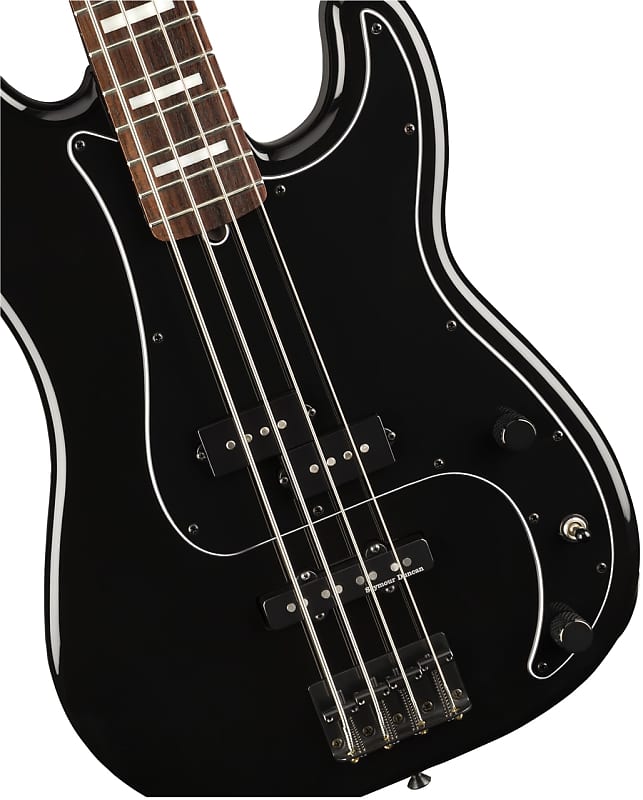 Басс гитара Fender - Duff McKagan Signature - Deluxe Precision Bass Guitar - Rosewood Fingerboard - Black - w/ Deluxe Gigbag fender duff mckagan deluxe sign черный палисандр duff mckagan deluxe signature