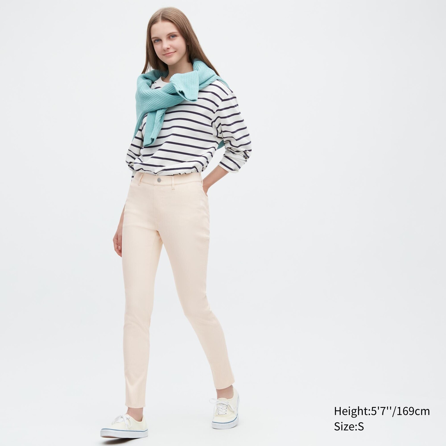 

Ультраэластичные брюки-легинги UNIQLO, белая кость, Белый