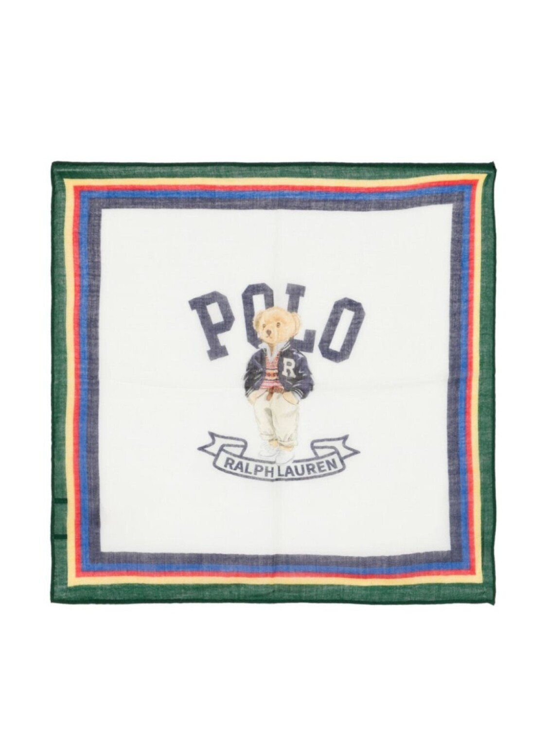

Шерстяной шарф Polo Bear Polo Ralph Lauren, белый
