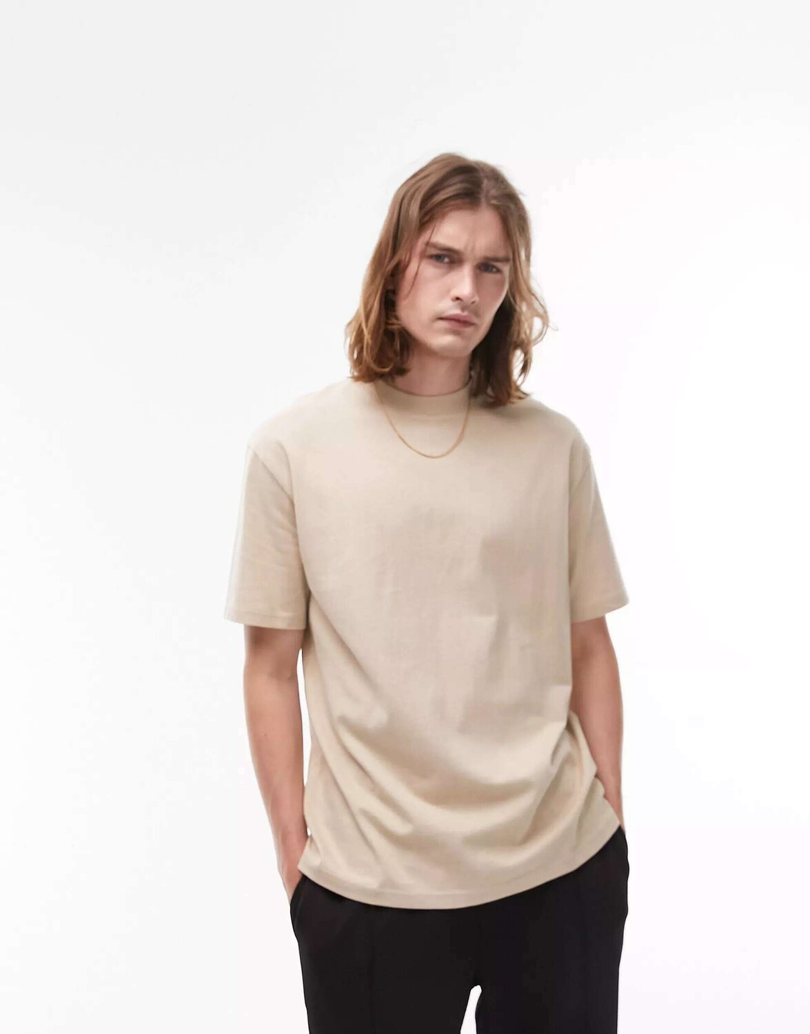 

Футболка оверсайз-приталенного кроя Topman Stone