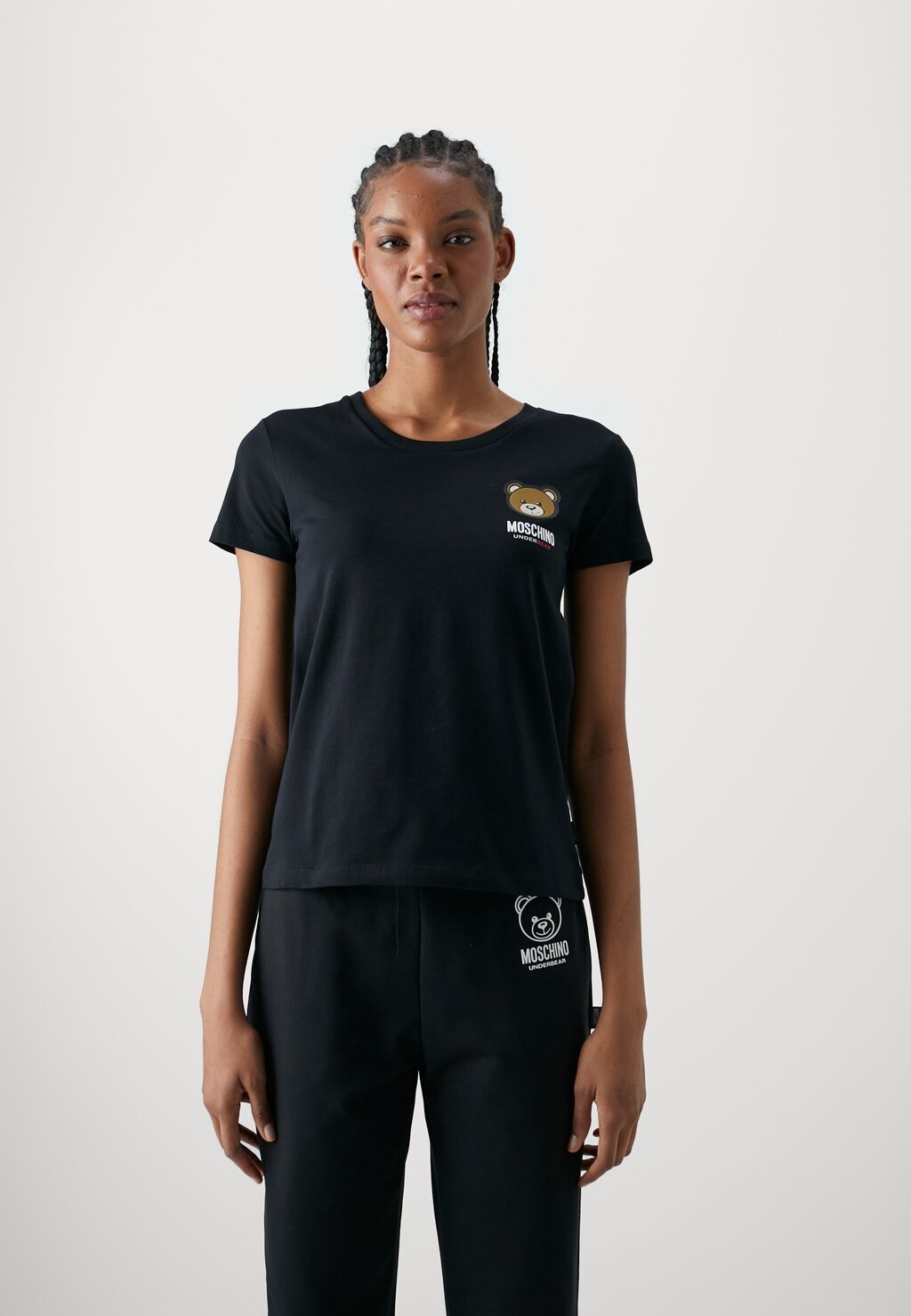 

Пижамный топ Moschino Underwear, черный