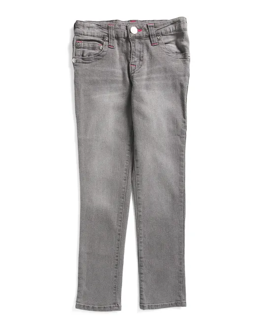 

Джинсы скинни для больших девочек Halle True Religion, серый