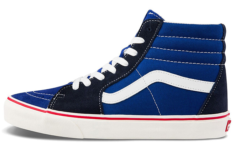

Туфли для скейтбординга унисекс Vans SK8 HI Синий/Черный