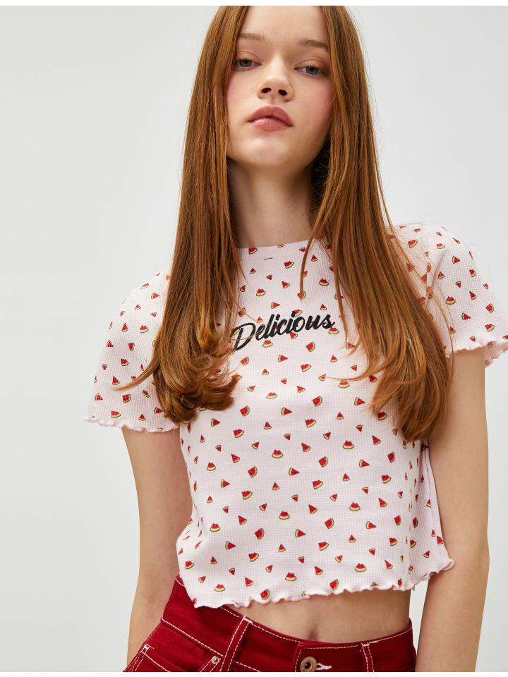 

Футболка KOTON T shirt, цвет rosa gemustert