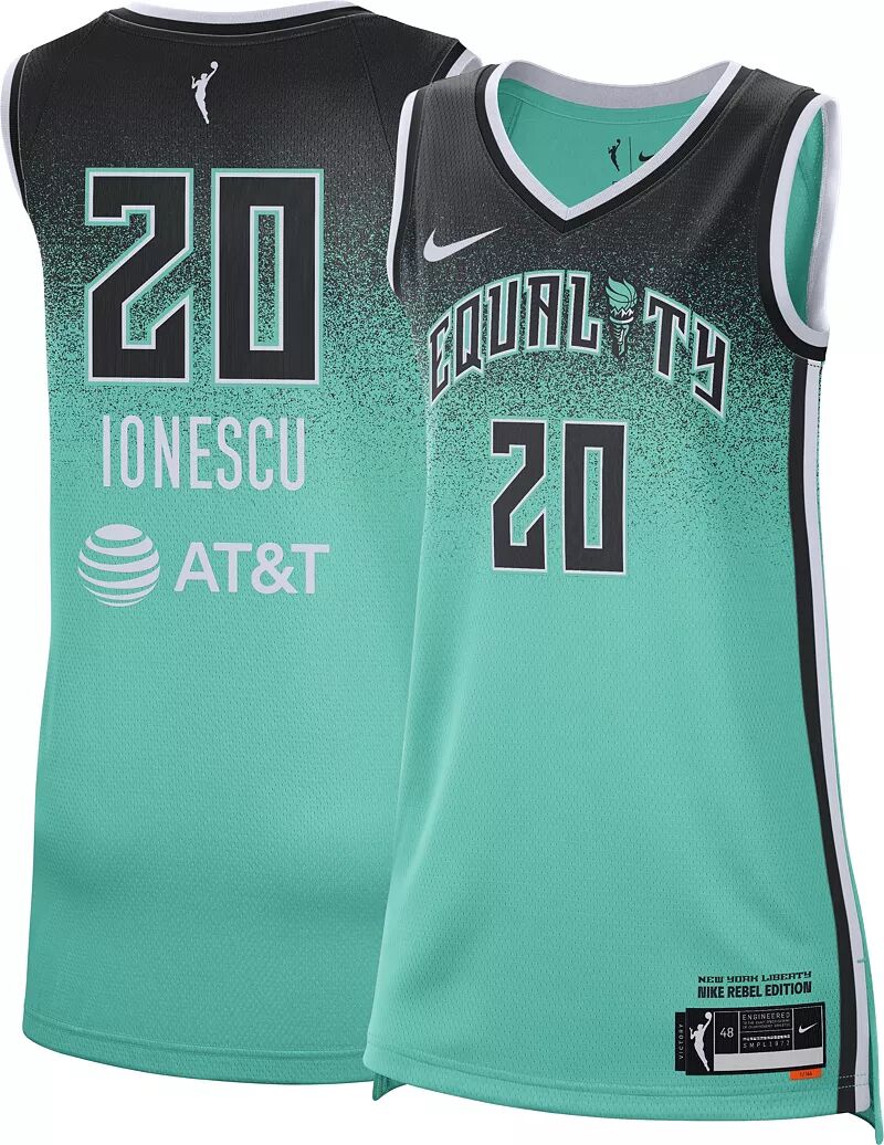 

Джерси Nike для взрослых New York Liberty Green Sabrina Ionescu # 20 Rebel