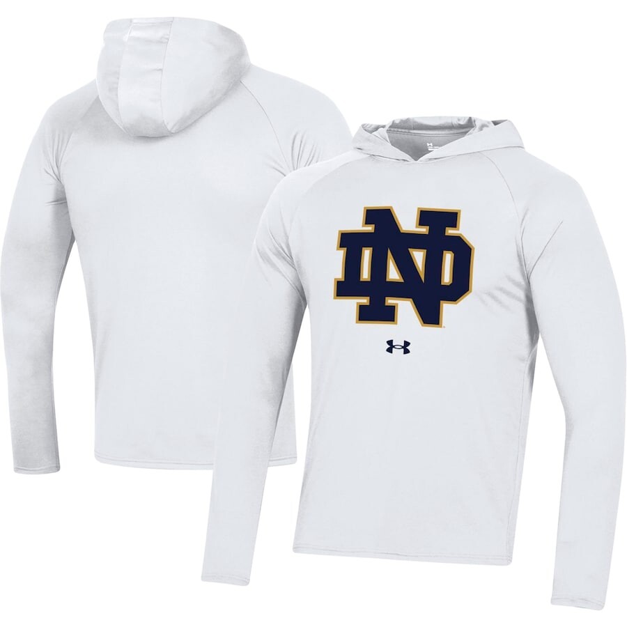 

Футболка с длинным рукавом Under Armour Notre Dame Fighting Irish, белый