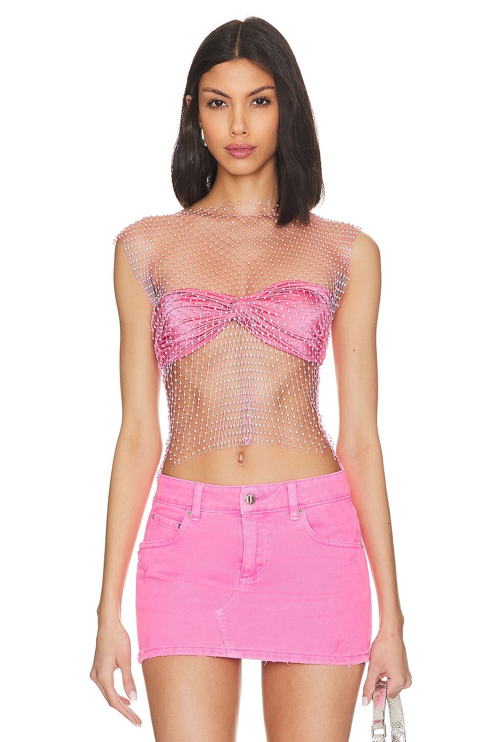 

Топ Amber Sceats x REVOLVE Studded, розовый