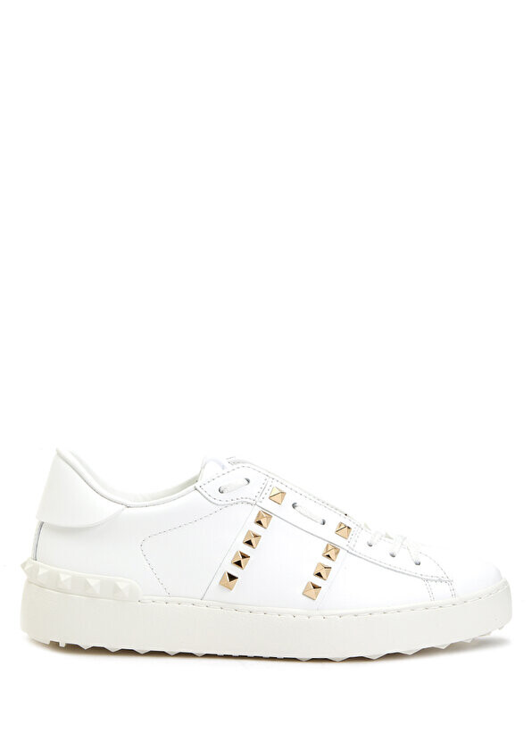 

Белые женские кожаные кроссовки rockstud untitled Valentino Garavani, Белый