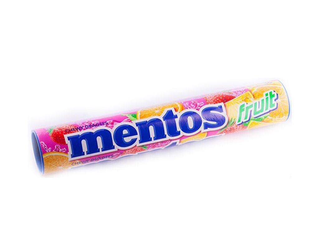 

Роллы Mentos Fruit Jumbo 8 шт. 296г Perfetti Van Melle
