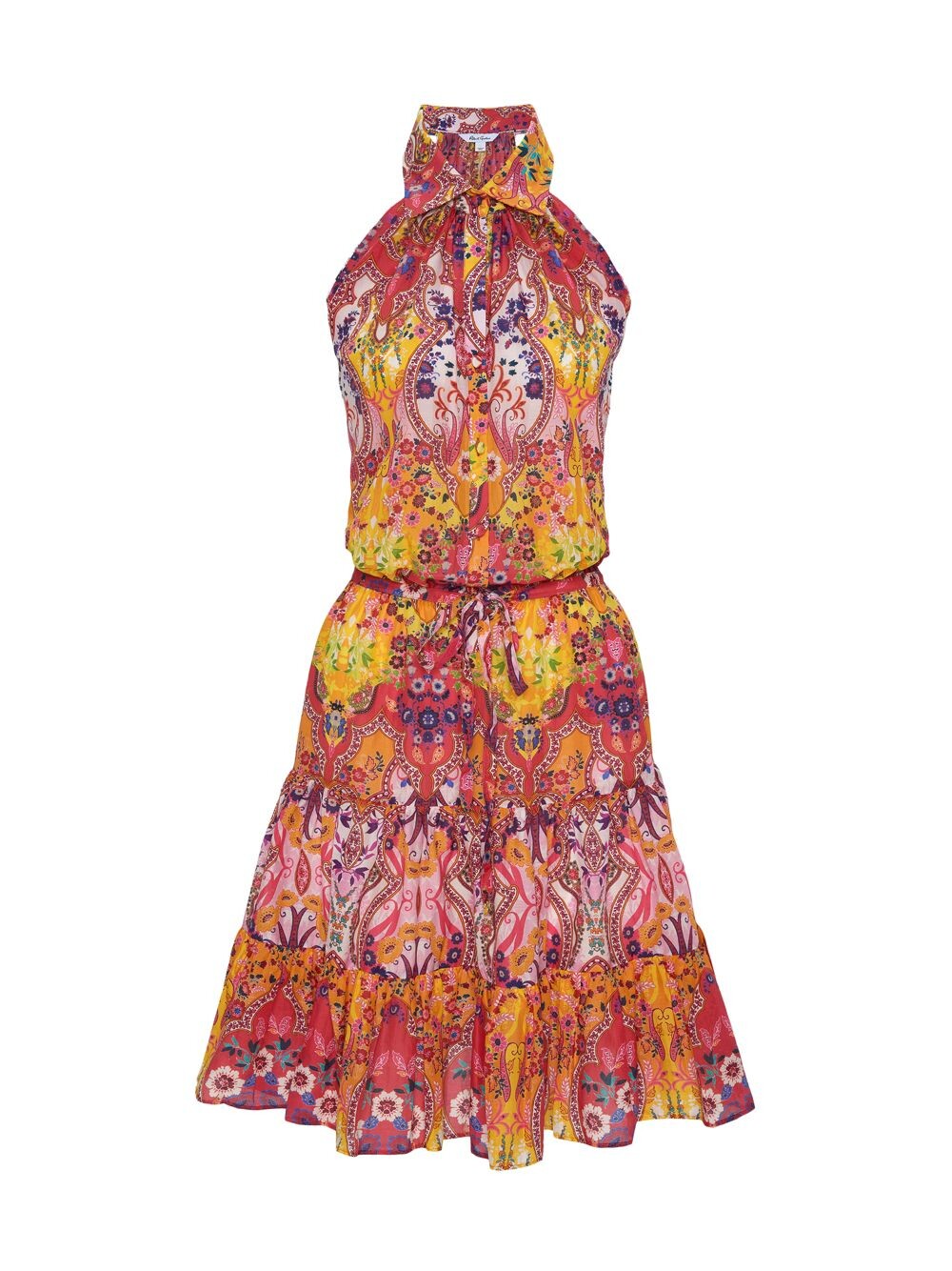 

Мини-платье Daisy из хлопка и шелка с поясом Robert Graham, разноцветный