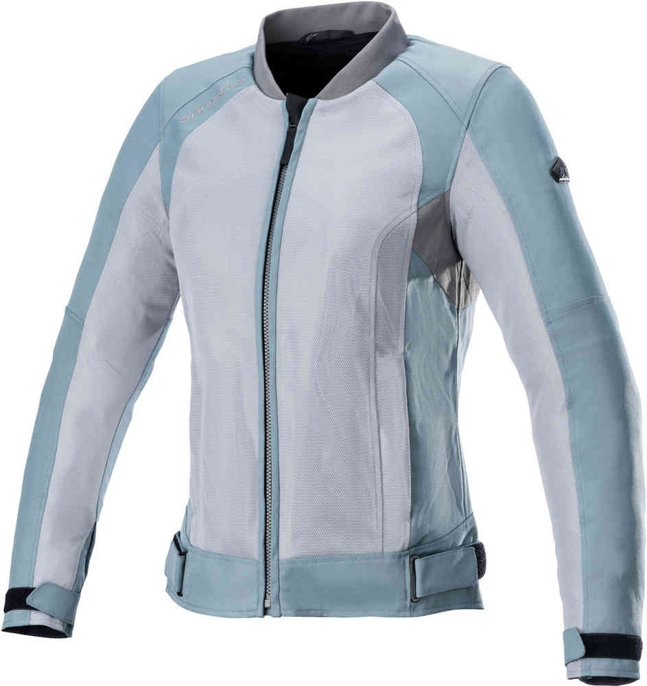 Женская мотоциклетная текстильная куртка Eloise V2 Air Alpinestars, светло-серый/зеленый