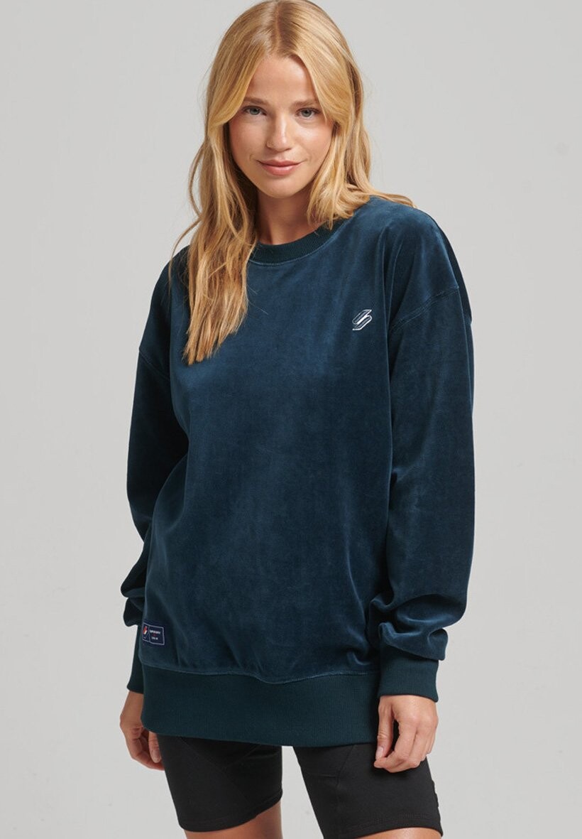 

Толстовка с капюшоном Superdry, темно-синий