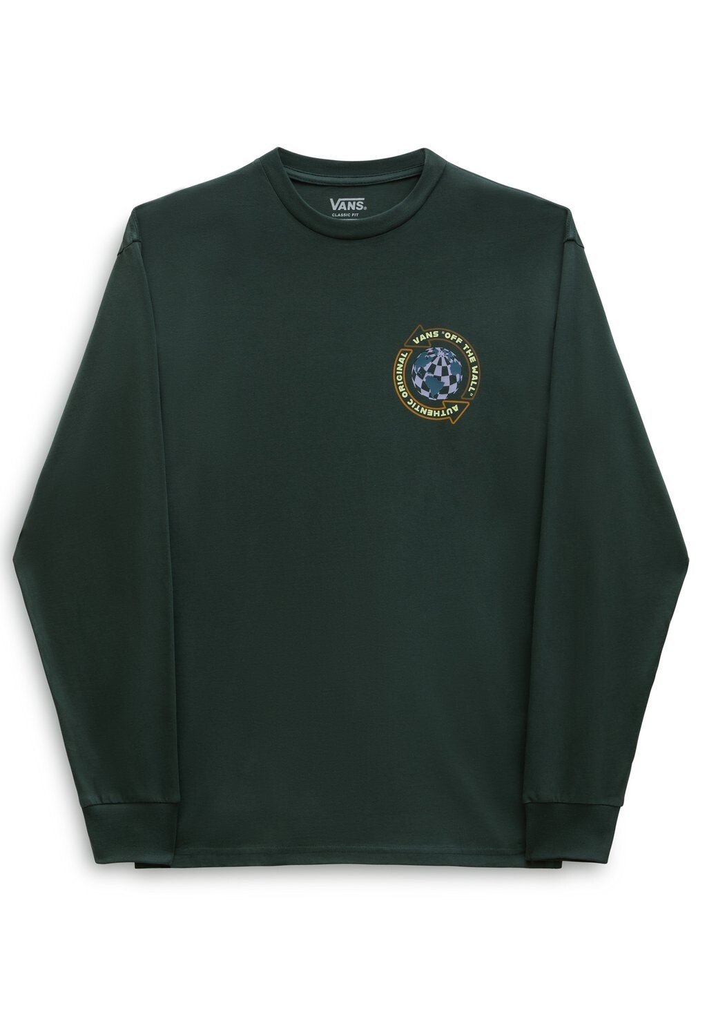 

Футболка с длинным рукавом Globe Circle Vans, цвет deep forest