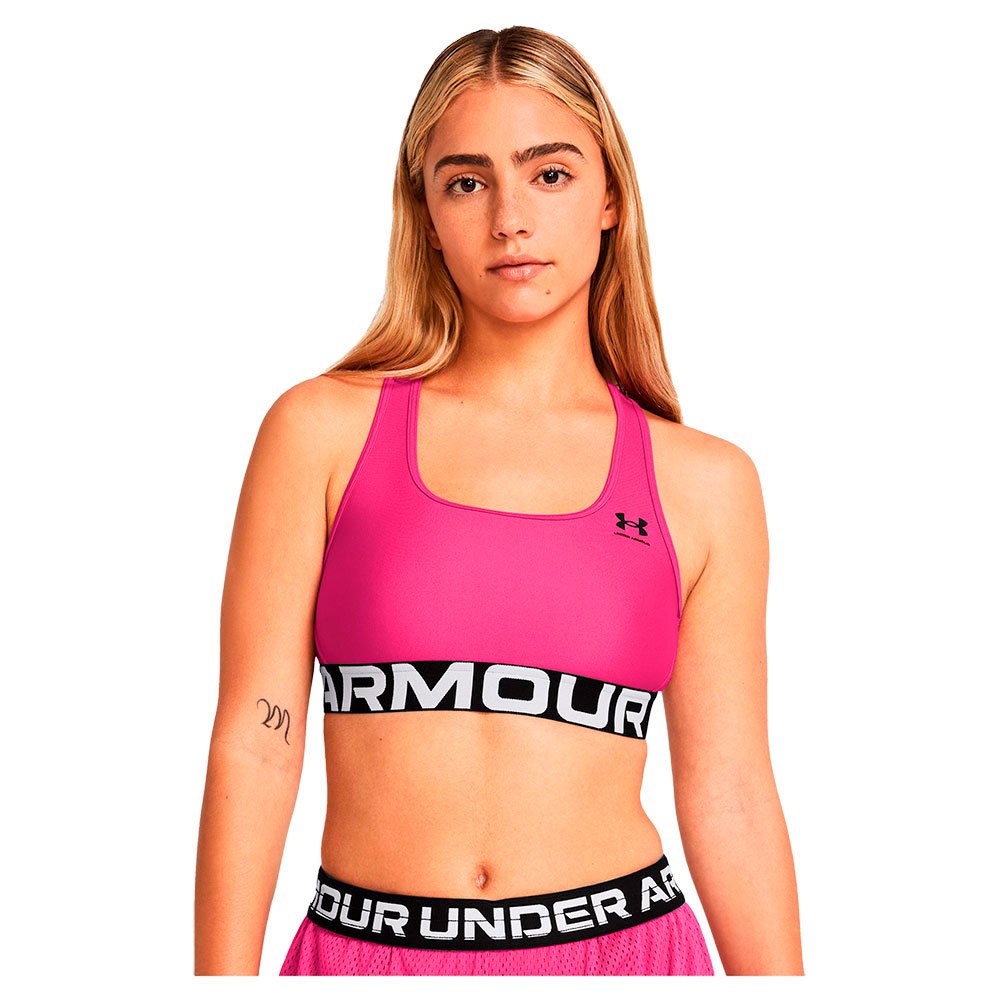 Спортивный бюстгальтер Under Armour HG Authentics Branded, розовый