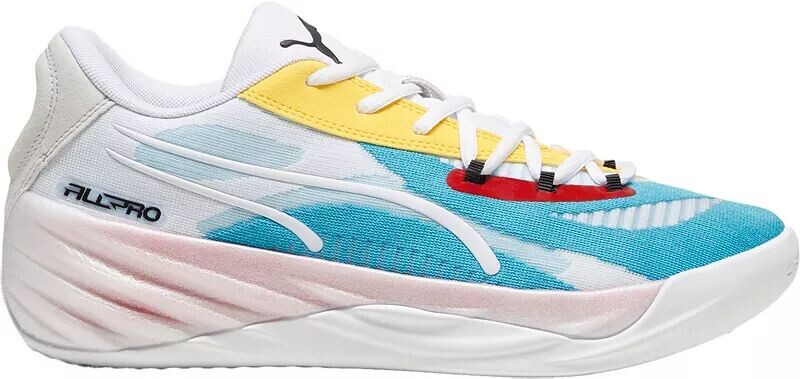 

Кроссовки Puma All-Pro Nitro, белый/голубой/желтый