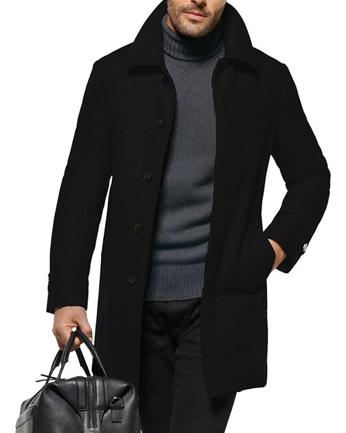 Евро-пальто с пуховым наполнителем Norwegian Wool, цвет Black