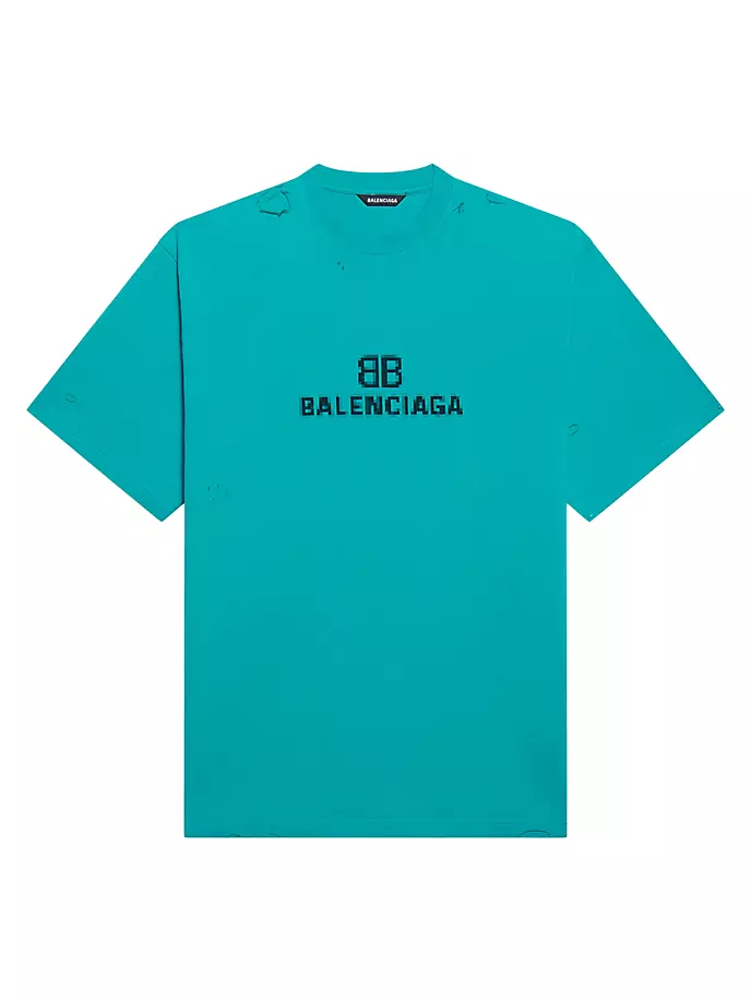 

Свободная футболка BB Pixel Balenciaga, синий