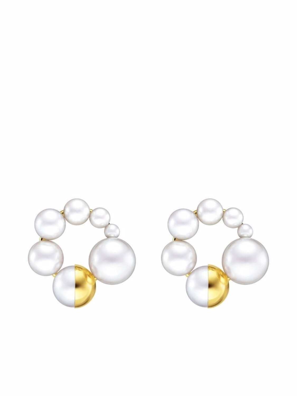 

Серьги M/G Tasaki Shell из желтого золота с жемчугом, золотой